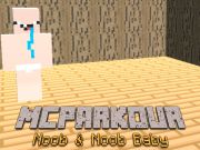 Spel MC Parkour Noob en Noob Baby online