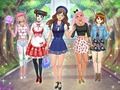 Spel Anime aankleden op de middelbare school  online