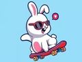 Spel Kleurboek: Konijnskateboard  online