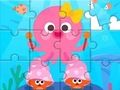 Spel Legpuzzel: schattige octopus  online