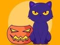Spel Kleurboek: Halloween-kat  online