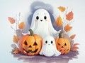 Spel Kleurboek: Halloween-geesten  online