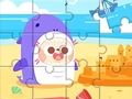 Spel Legpuzzel: grappig strand  online