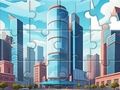 Spel Legpuzzel: stadsgebouwen  online