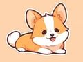 Spel Kleurboek: Corgi  online