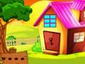 Spel Huis met pannendak en gouden schatontsnapping  online