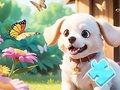 Spel Legpuzzel: Hond in de tuin  online