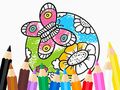 Spel Kleurboek: Vlinder met bloem  online
