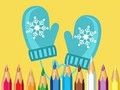 Spel Kleurboek: schattige winterkleren  online
