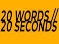 Spel 20 woorden in 20 seconden  online