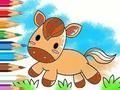 Spel Kleurboek: Rennend paard  online