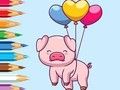 Spel Kleurboek: Ballonvarken  online