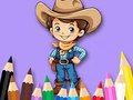 Spel Kleurboek: Cowboy  online