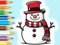 Spel Kleurboek: Sneeuwpopfamilie  online