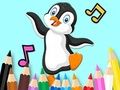 Spel Kleurboek: Dansende pinguïn  online