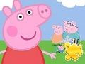 Spel Legpuzzel: Peppa met familie  online