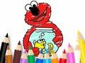 Spel Kleurboek: Elmo nieuwe vriend  online