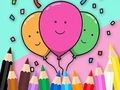 Spel Kleurboek: Vier-Ballonnen  online
