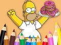 Spel Kleurboek: Simpson Donut  online