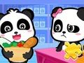 Spel Legpuzzel: Baby Panda-supermarkt  online