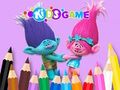 Spel Kleurboek: schattige trol  online