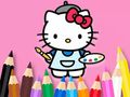 Spel Kleurboek: Hello Kitty schilderij  online