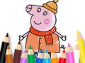 Spel Kleurboek: Mama Varken Winter online Spel Kleurboek: Mama Varken Winter online