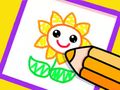 Spel Peutertekening: Mooie bloem  online