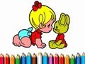 Spel BTS: Babymeisje kleuren  online