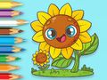 Spel Kleurboek: Zonnebloemen  online