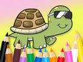 Spel Kleurboek: Zonnebrilschildpad  online