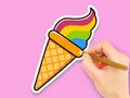 Spel Kleurboek: Regenboogijs  online