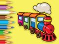 Spel Kleurboek: Lopende trein  online