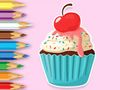Spel Kleurboek: Appelcupcake  online