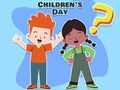 Spel Kinderquiz: hoeveel weet u over kinderdag?  online