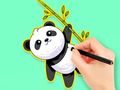 Spel Kleurboek: Panda eet bamboe  online