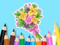 Spel Kleurboek: Liefdesboeket  online