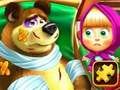 Spel Masha en de beer puzzel  online