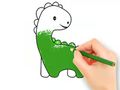 Spel Kleurboek: Mooie babydinosaurus  online