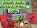 Spel Ontsnap uit de groene cartoonkamer  online