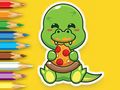 Spel Kleurboek: hongerige dinosaurussen  online