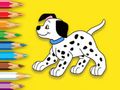 Spel Kleurboek: Schattige gevlekte hond online Spel Kleurboek: Schattige gevlekte hond online