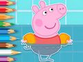 Spel Kleurboek: Peppa Zwemmen online Spel Kleurboek: Peppa Zwemmen online
