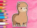 Spel Kleurboek: Schattige Alpaca online Spel Kleurboek: Schattige Alpaca online