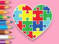 Spel Kleurboek: Hartpuzzel online Spel Kleurboek: Hartpuzzel online