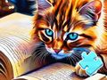 Spel Legpuzzel: katten lezen  online