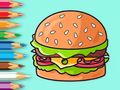 Spel Kleurboek: Heerlijke Hamburger  online