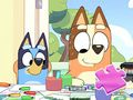 Spel Legpuzzel: Bluey Familiekleurdag  online