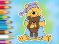 Spel Kleurboek: Winnie met speelgoedbeer  online