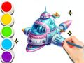 Spel Kleurboek: ruimtevaart  online